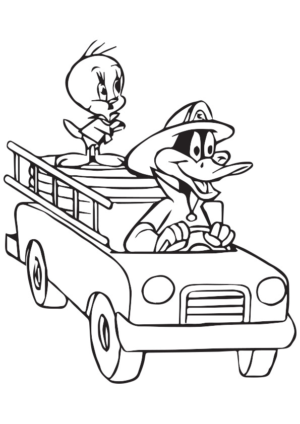 Plansa de colorat cu Daffy Duck 31 25